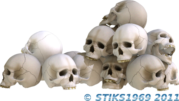 Transparent Skull Pile