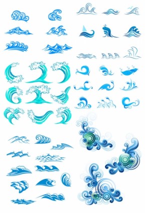 Vector Graphics Blue Waves