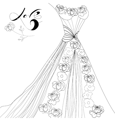 Vector Wedding Dress