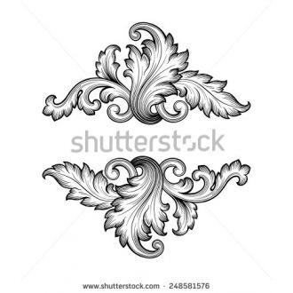 Vintage Black and White Filigree Vintage Black and White Filigree