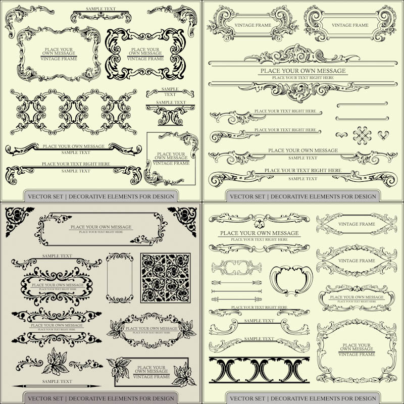 Vintage Decorative Elements Vintage Decorative Elements