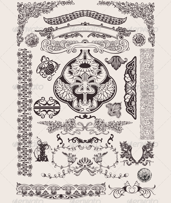 Vintage Design Elements Photoshop Vintage Design Elements Photoshop