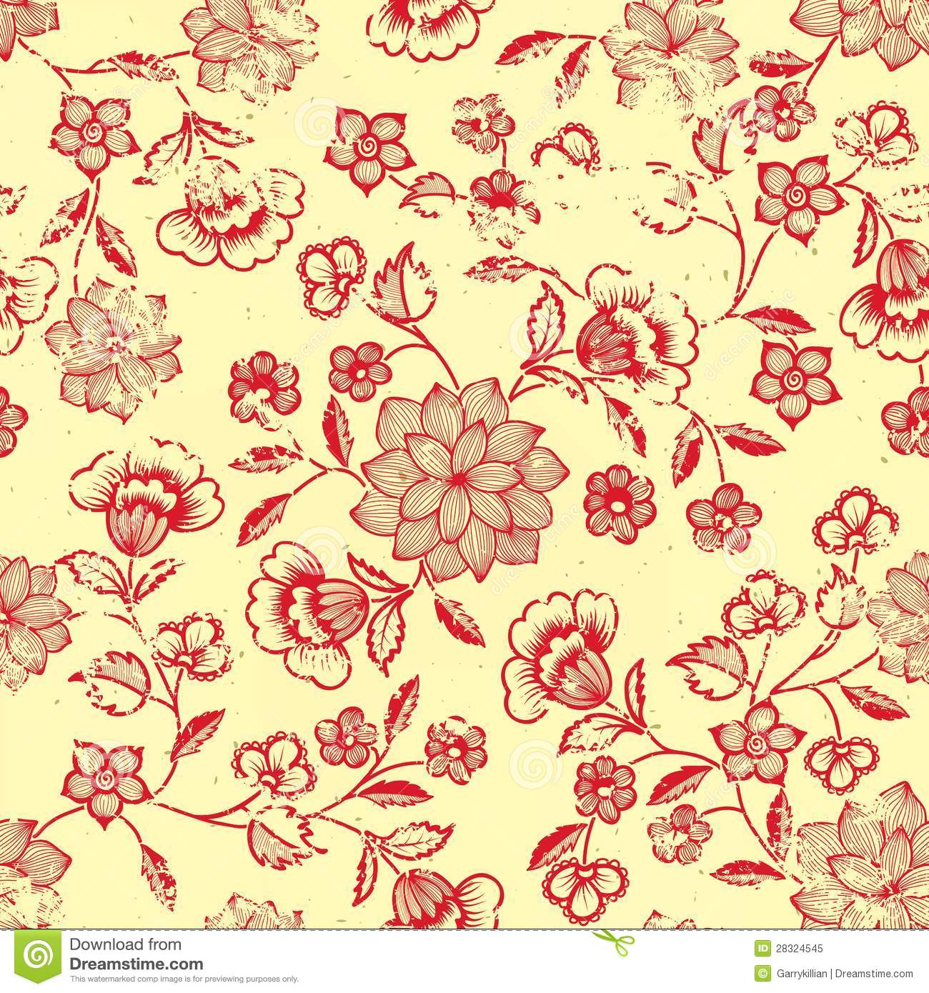 Vintage Floral Seamless Pattern