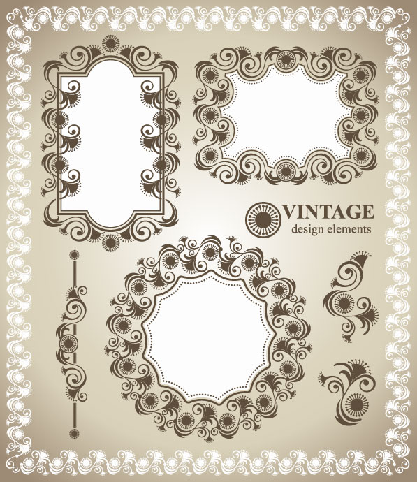 Vintage Lace Border Vector