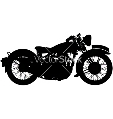 Vintage Motorcycle Silhouette