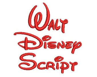 Walt Disney Embroidery Font