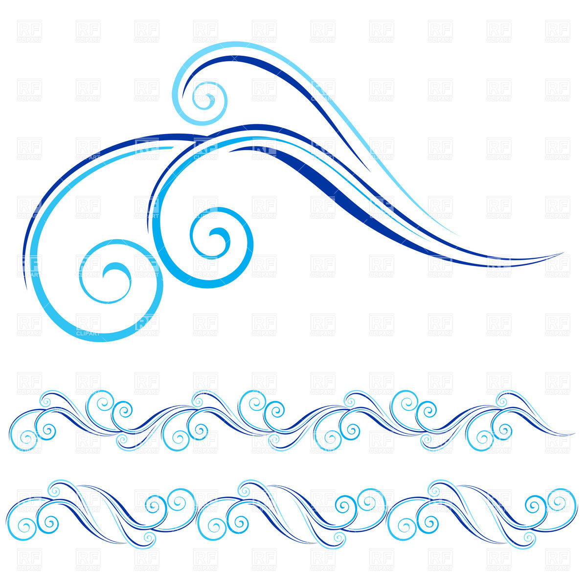 Wave Design Clip Art