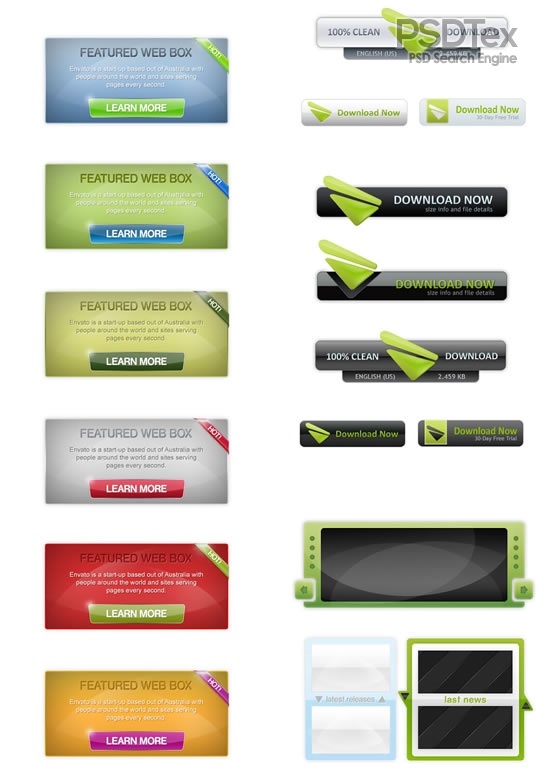 Web Page Button Icons Web Page Button Icons