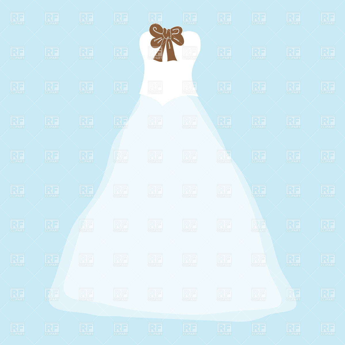 Wedding Dress Vector Clip Art