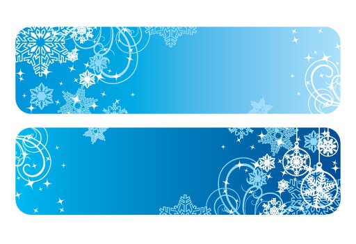 Winter Christmas Banner Clip Art