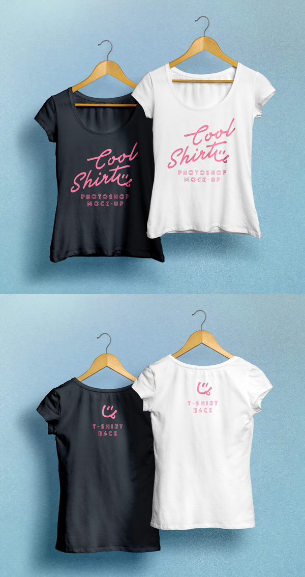 Woman T-Shirt Mockup Woman T-Shirt Mockup