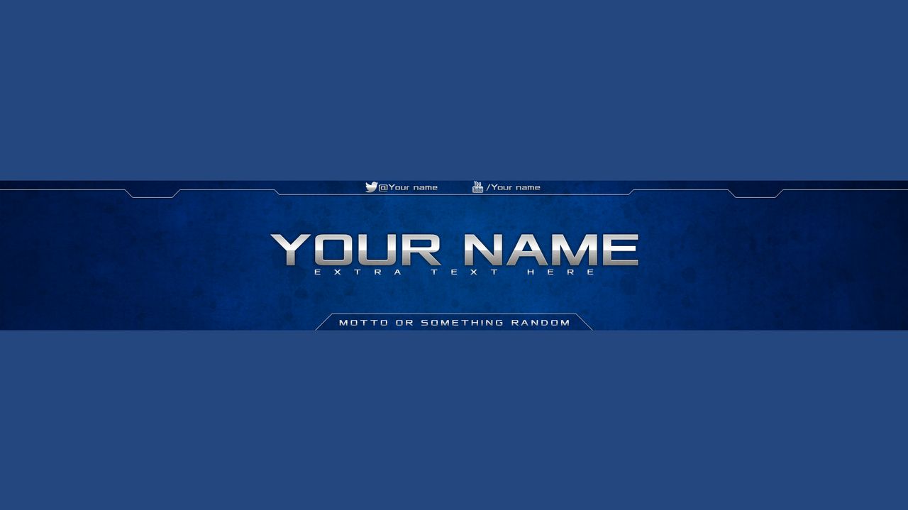 YouTube Banner Template PSD YouTube Banner Template PSD