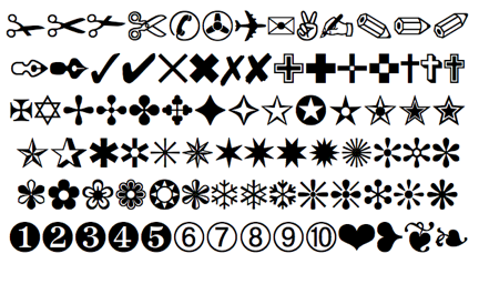 Zapf Dingbats Font