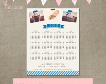 2015 Calendar Template PSD