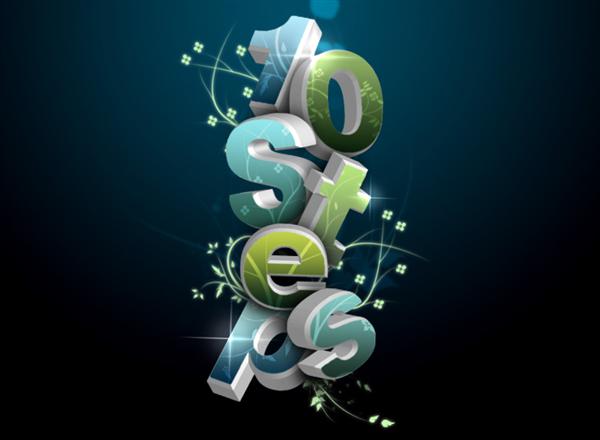 15 Photoshop 3D Text Effects Images