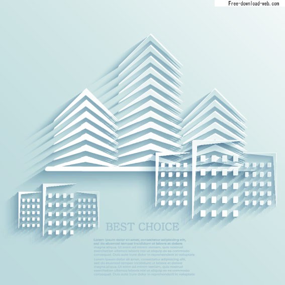 Abstract Building Vector