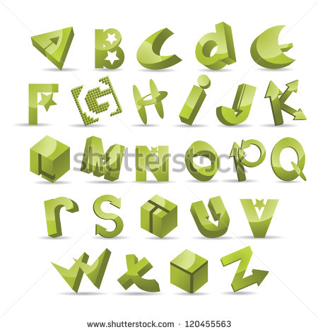 Abstract Letters Alphabet