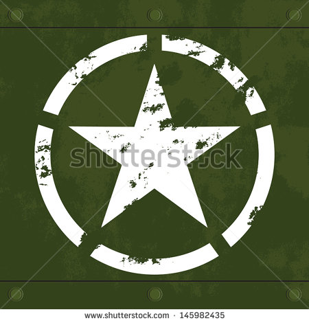 Army Star Logo with Green Army Star Logo with Green