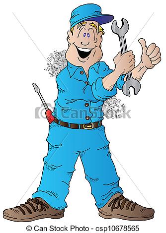 Auto Mechanic Clip Art Vectors