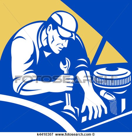 Auto Mechanic Logo Clip Art
