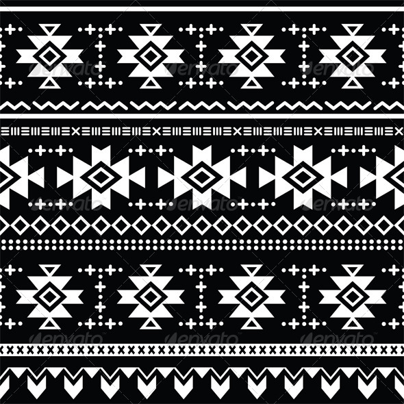 Aztec Tribal Pattern Vector Aztec Tribal Pattern Vector