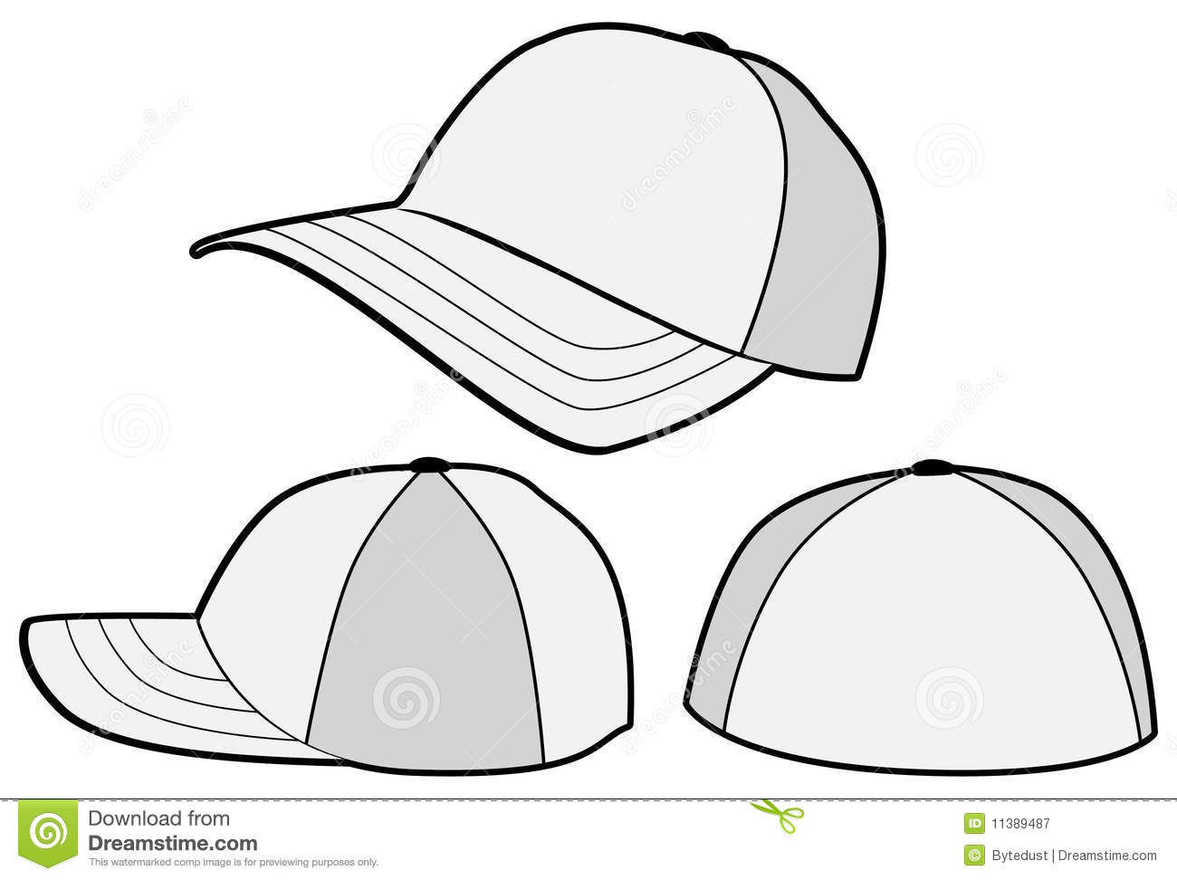 Baseball Hat Vector Template