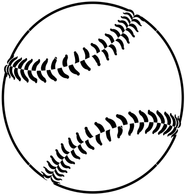 Baseball Outline Clip Art