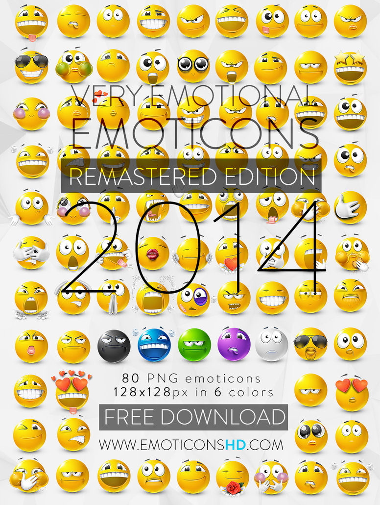 Basic Emotions Emoticons