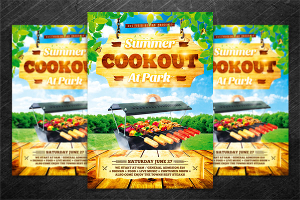 BBQ Party Flyer Template Free