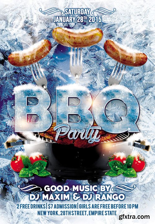 BBQ Party Flyer Template Free
