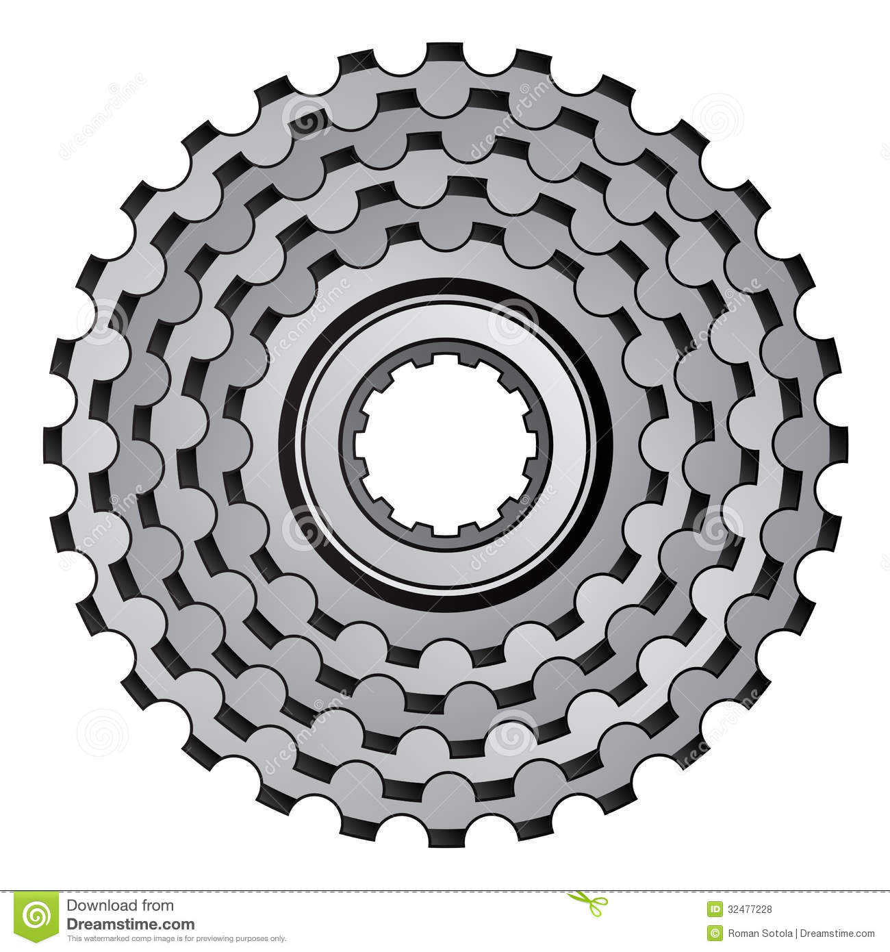 Bicycle Gear Clip Art