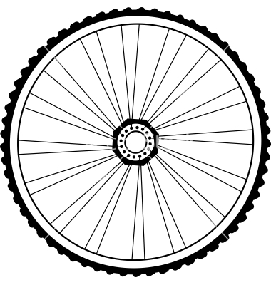 Bicycle Wheel Vector