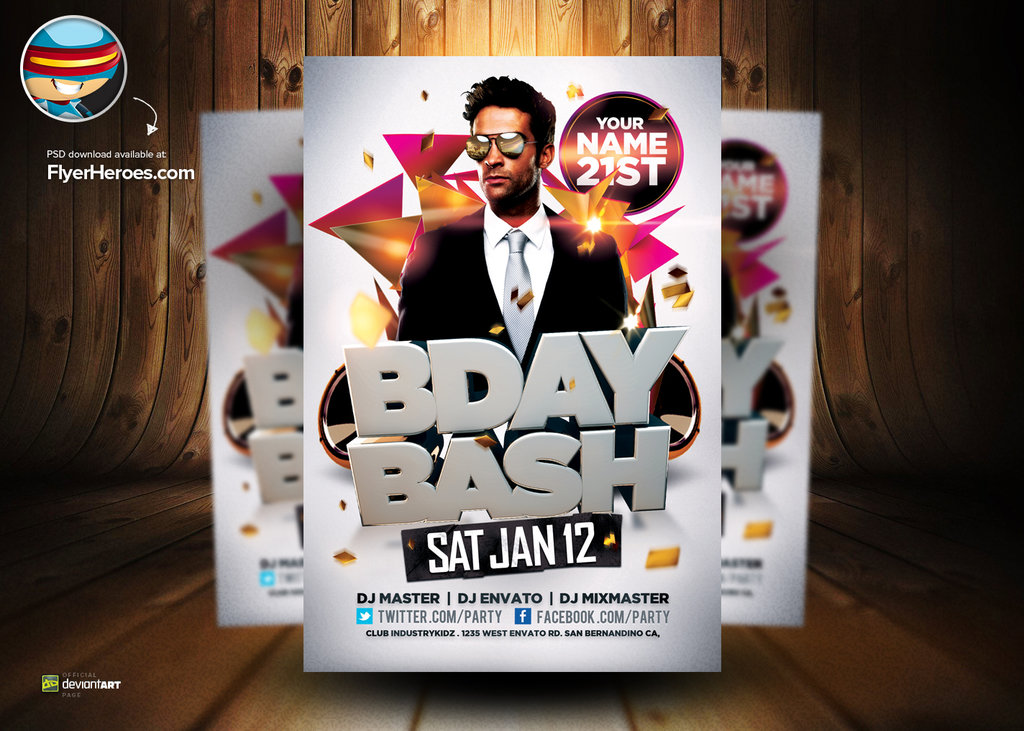 Birthday Bash Flyer Templates Birthday Bash Flyer Templates