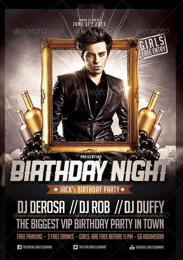 Birthday Flyer Template Birthday Flyer Template