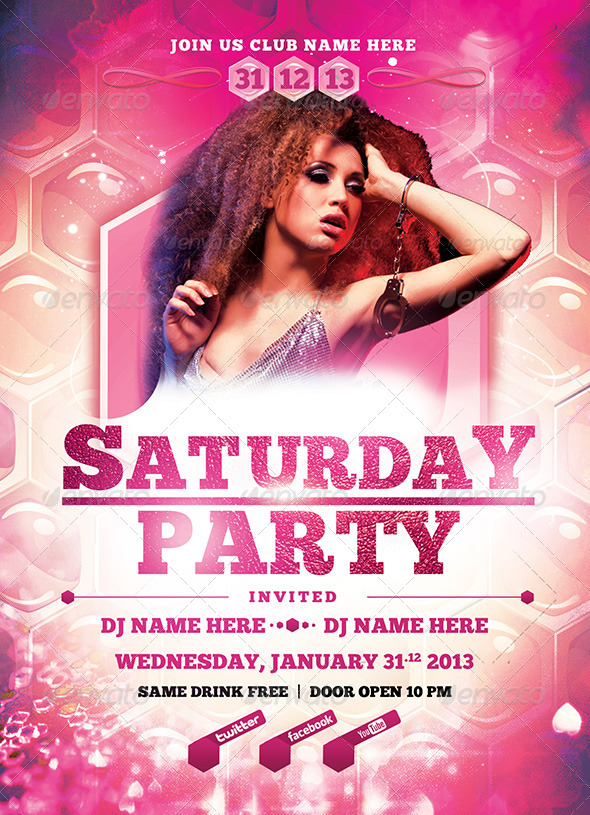 18 Birthday Party Flyer PSD Images