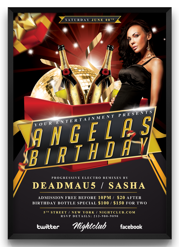 Birthday Party Flyer Templates Birthday Party Flyer Templates