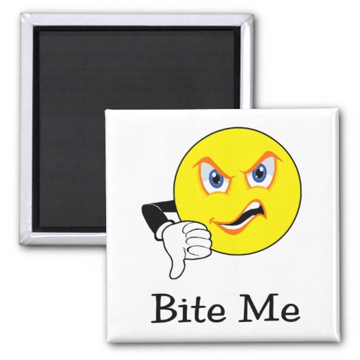 Bite Me Smiley-Face Bite Me Smiley-Face