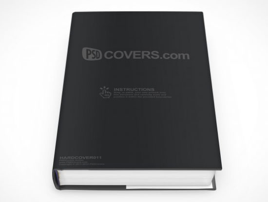 Blank Book Cover Design PSD