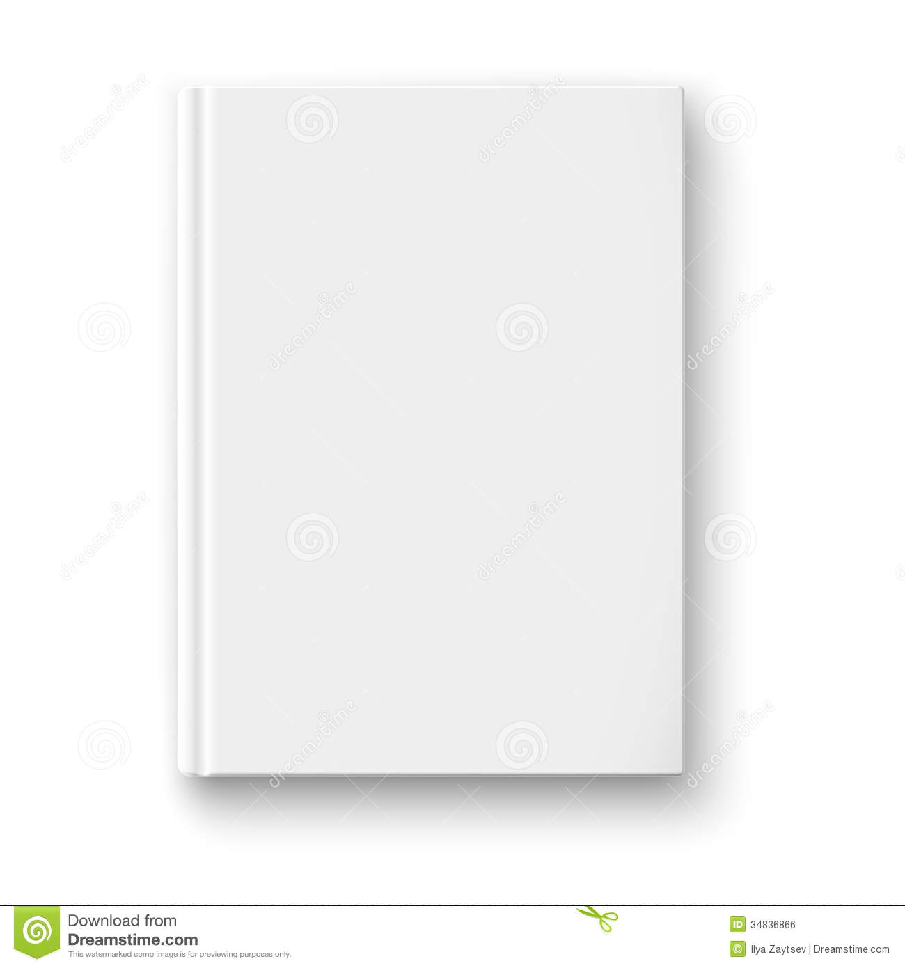 Blank Book Cover Template