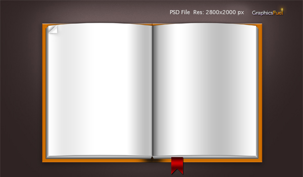 14 Free Blank Book Cover Template PSD Images