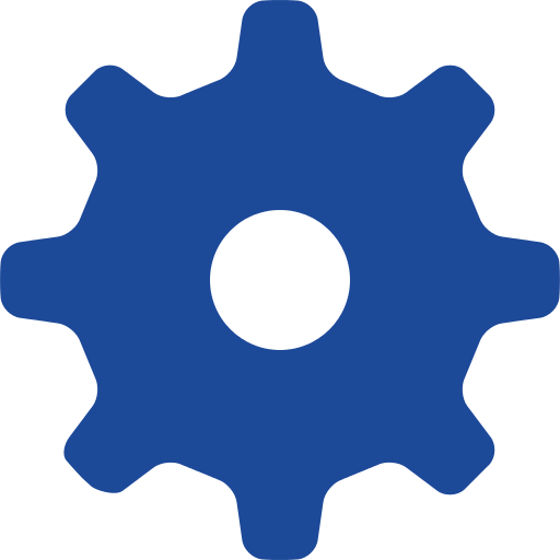 Blue Gear Icon