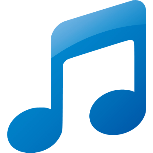 Blue Music Note Icon