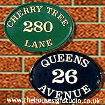 Brass House Number Signs