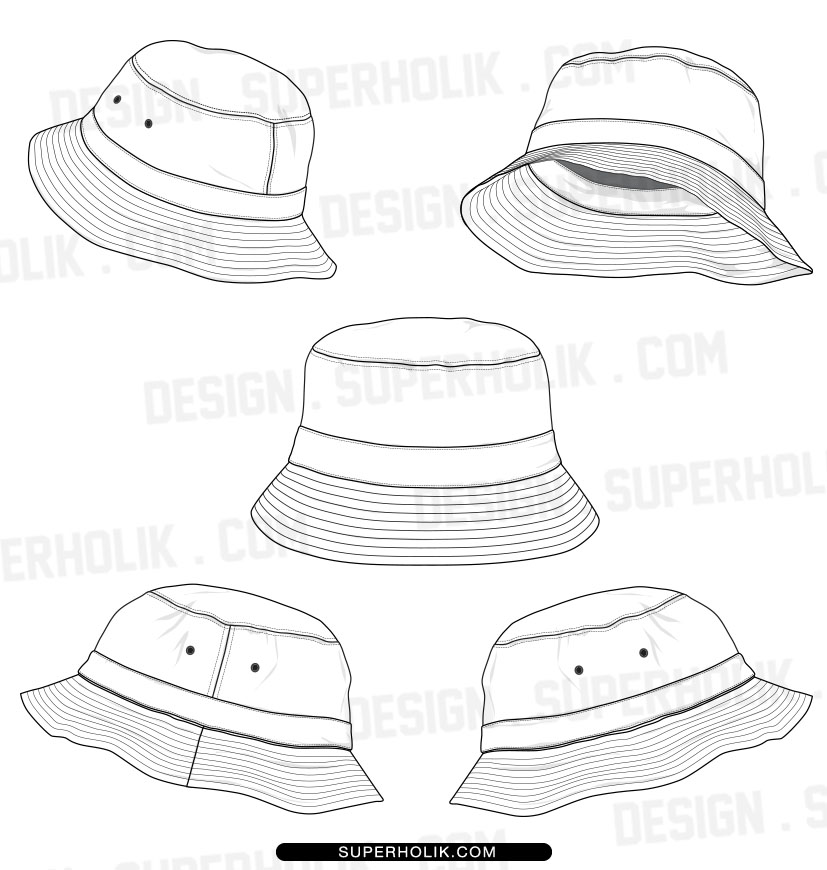 Bucket Hat Template