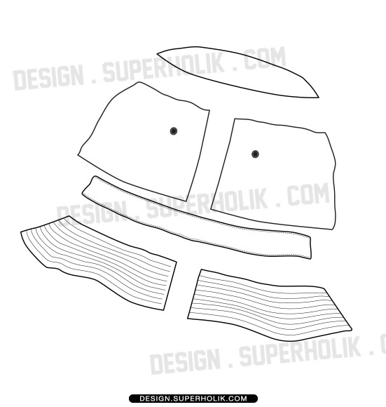 Bucket Hat Template