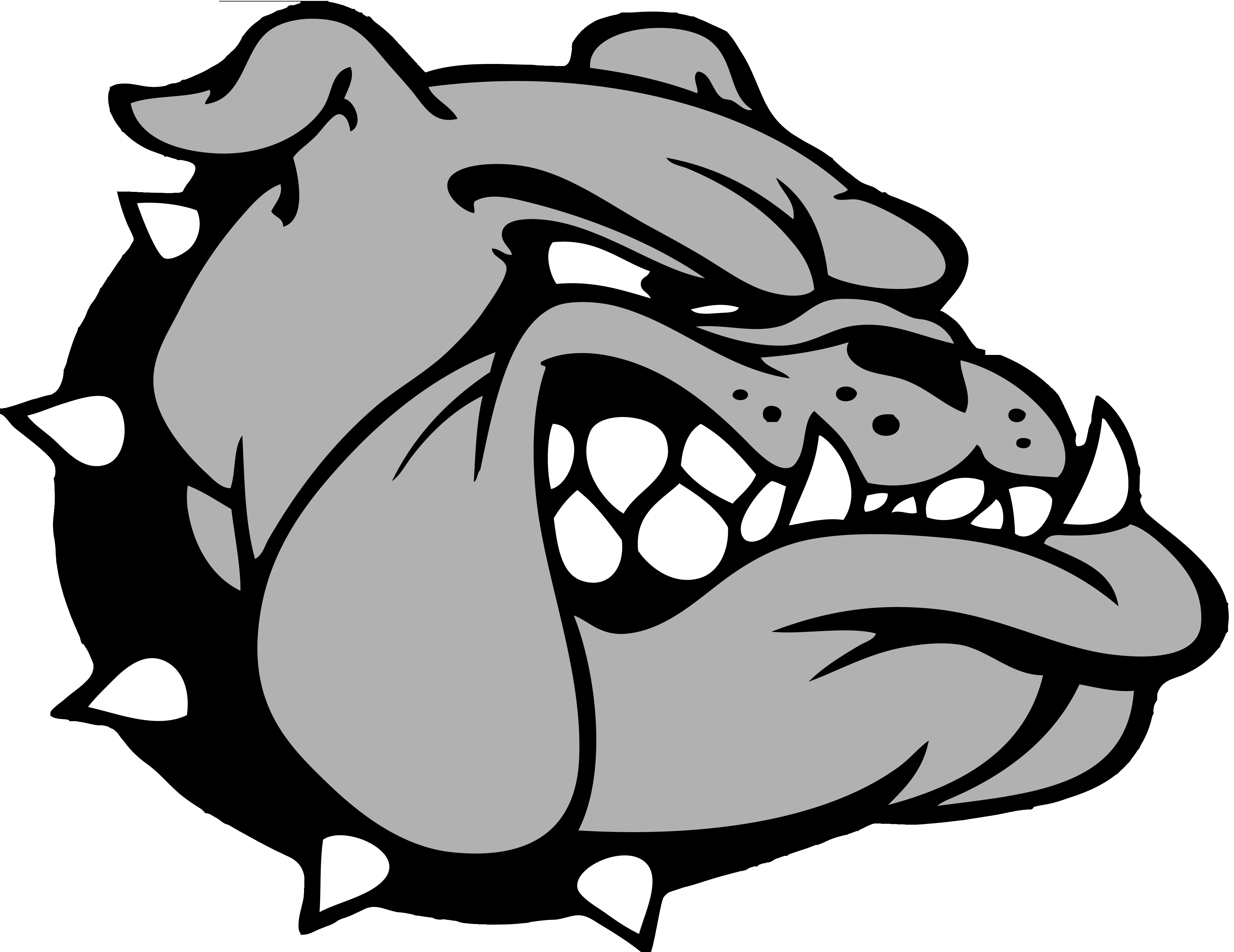 Bulldog Mascot Logo Clip Art