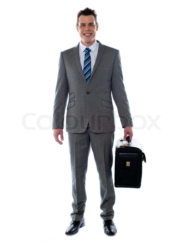 Business Man Holding Briefcase
