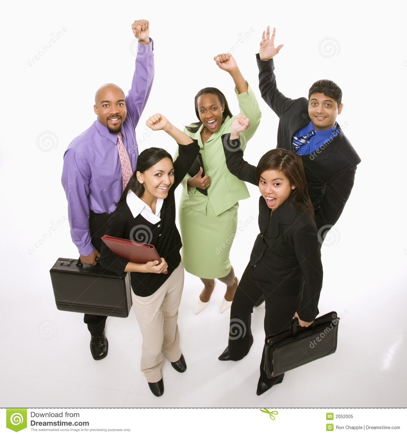 Business People Cheering