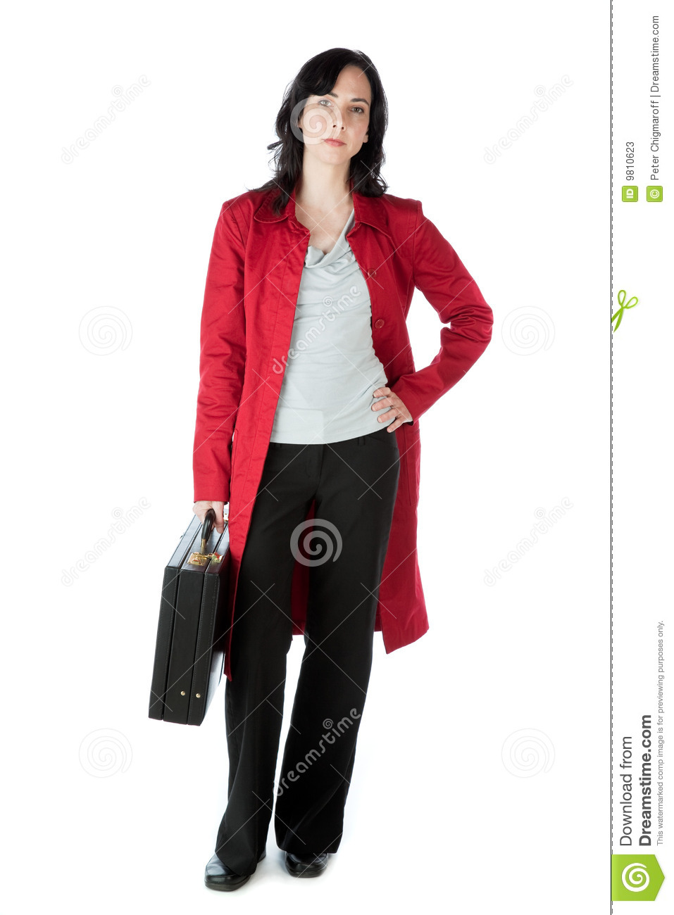 Business Woman with Briefcase