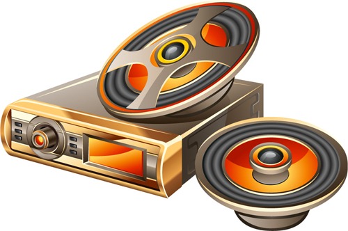 Car Audio Vector